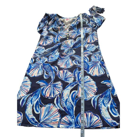 Lilly Pulitzer Twilight Blue Black Resort Scale Up Brynle Mini Dress Size XS - Picture 12 of 12